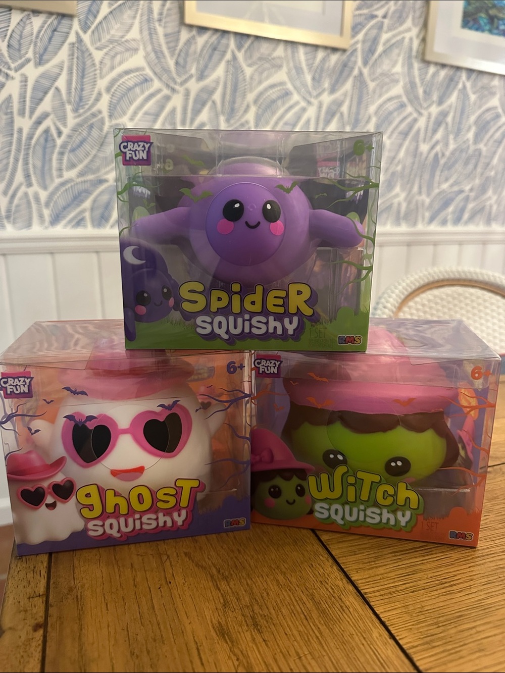 RMS Crazy Fun Halloween Bundle-Spider, Witch & Ghost Squishy